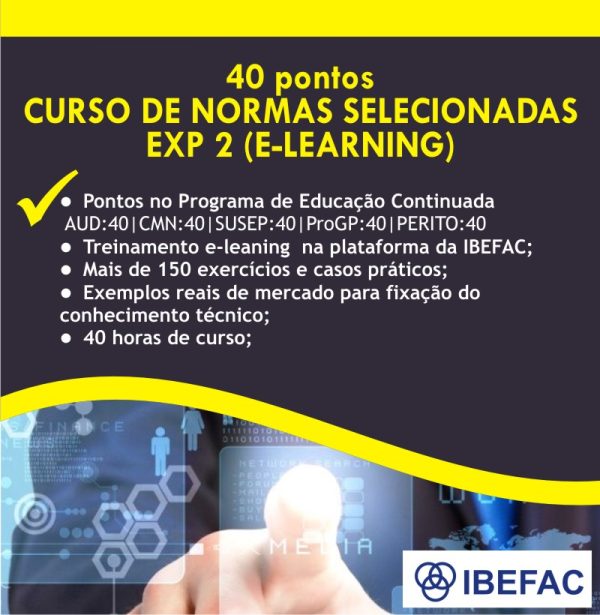 Curso de Normas Selecionadas EXP 2 – 40 pontos (E-learning)