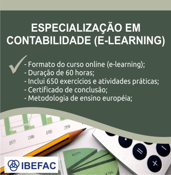 Especialização em Contabilidade (E-learning)